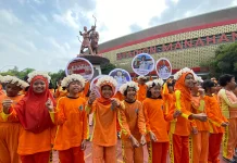 Siswa SDN Manahan Solo Dukung Penuh Kontingen Asian Games Indonesia