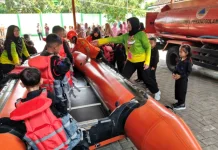 Siswa TK Kemala Bhayangkari Belajar Mitigasi Bencana