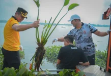 Giatkan  Indonesia ASRI, Pemkab Boyolali Bersihkan Waduk Cengklik