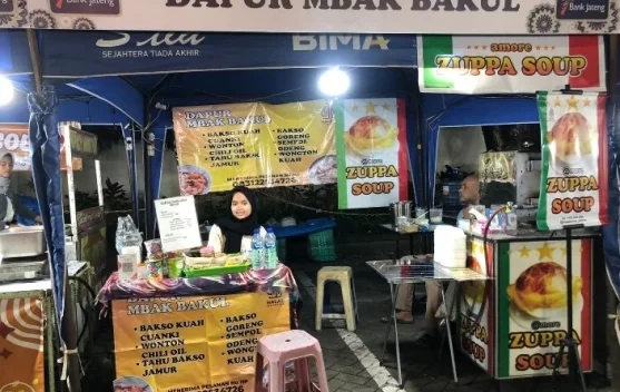 Hujan, Aktivitas Jual Beli di Balaikota Solo Menyusut