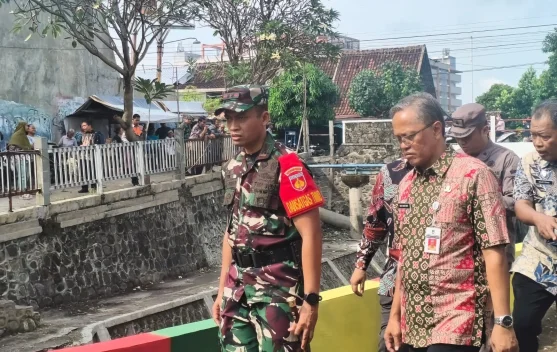 TMMD Sengkuyung Solo Sukses Bangun Talud Atasi Kerawanan Longsor di Mojosongo