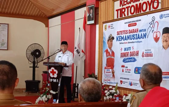 Polri-TNI Wonogiri Kawal Donor Darah Sedunia