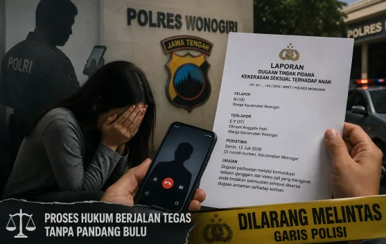 Polres Wonogiri Tegaskan Proses Dugaan Kekerasan Seksual Anggota Polisi