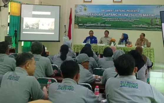 Dukung Swasembada Pangan, BMKG Edukasi Petani di Sragen lewat Sekolah Lapang Iklim