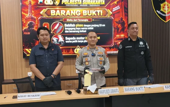 Polresta Surakarta Amankan Pemuda Diduga Bawa Pisau di Kestalan