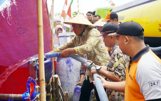 Kekeringan Sragen Meluas, Dropping Air Bersih Merambah Wilayah Kecamatan Miri