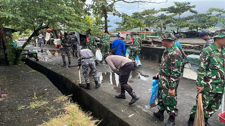 Koramil 1301-01 Tagulandang Bersikan Lingkungan Pasar Sukseskan ASRI