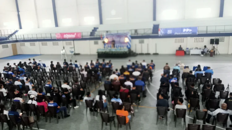 Bupati Sangihe Resmikan  GOR Membara  Satu Tahun Kepemimpin