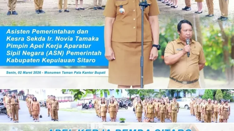 Pemkab Sitaro Gelar Apel  Kerja Tingkatkan Integritas ASN
