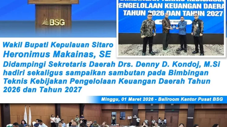 Wabup Sitaro Hadiri Bimtek KPKD 2026