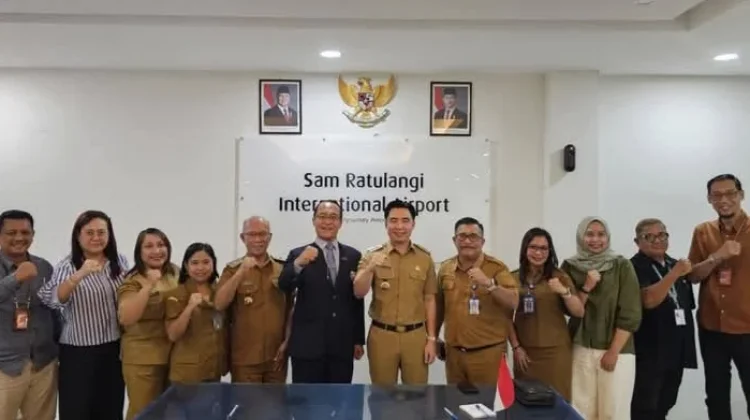 Bupati Sangihe Thungari  Jalin Kerjasama Dengan Angkasa Pura