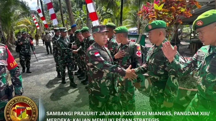 Pangdam XIII Merdeka  Motivasi Prajurit di Miagas