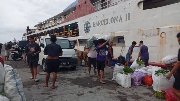Lonjakan  Arus Mudik Lebaran Mulai Meningkat di Pelabuhan Tahuna