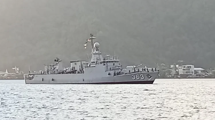 KRI Nala-363 Perkuat Pengamanan Laut Perbatasan Sangihe