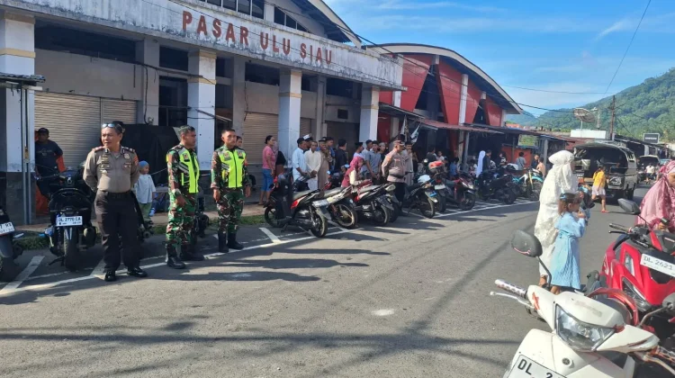 Gabungan TNI- Polri Amankan Sholat Idul Fitri 1447 H di Siau