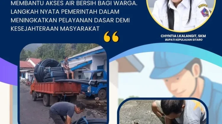 PDAM Sitaro Hadirkan Program Sambungan Rumah tanpa Biaya