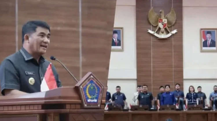 Gubernur Yulius Selvanus, Sampaikan LKPJ  2025 di Paripurna DPRD