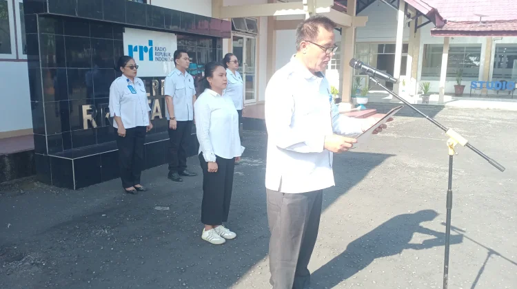 Apel Perdana RRI Tahuna Tekankan Disiplin dan Kompetensi