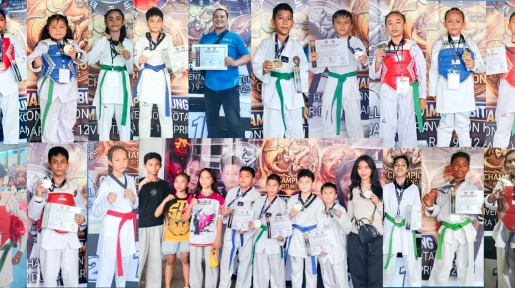 Dojang Sangihe Taekwondo Club Borong 14 Medali di Bitung