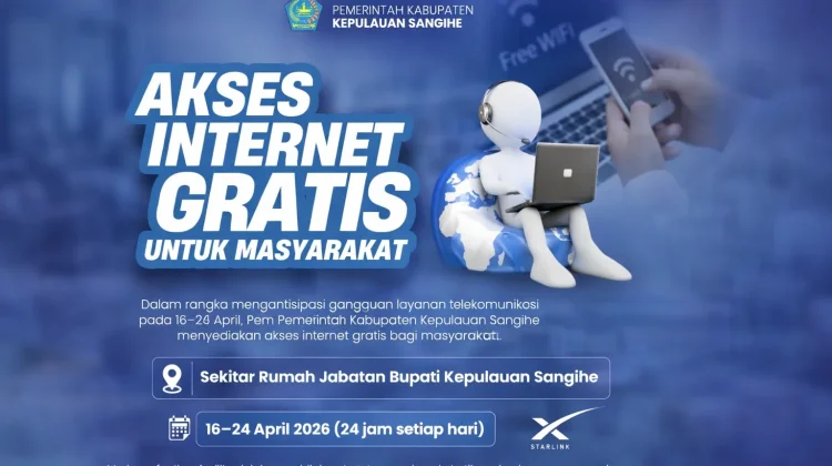 Pemkab Sangihe Sediakan Starlink, Antisipasi Gangguan Internet
