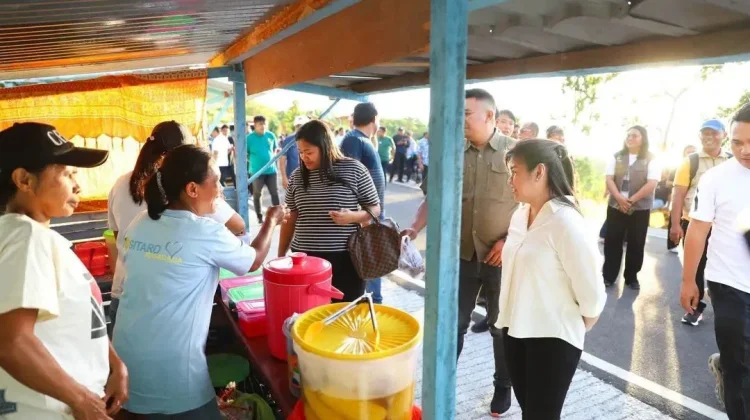 Bupati Sitaro Kunjungi Jalan Pelangi Minanga, Dukung Pariwisata  Masyarakat