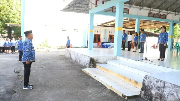 Bupati Sitaro Pimpin Apel KORPRI Tekankan  Profesionalisme ASN