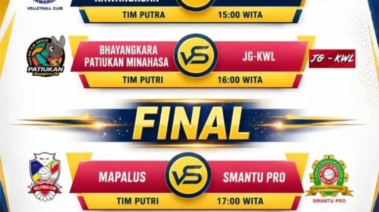 Final Kejurprov Voli U-18 Sulut Digelar Minggu