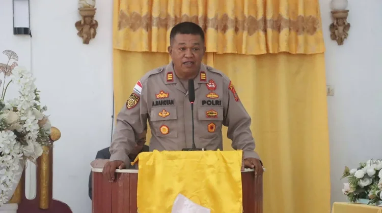 Minggu Kasih Polres Sangihe Perkuat Harmoni Jemaat