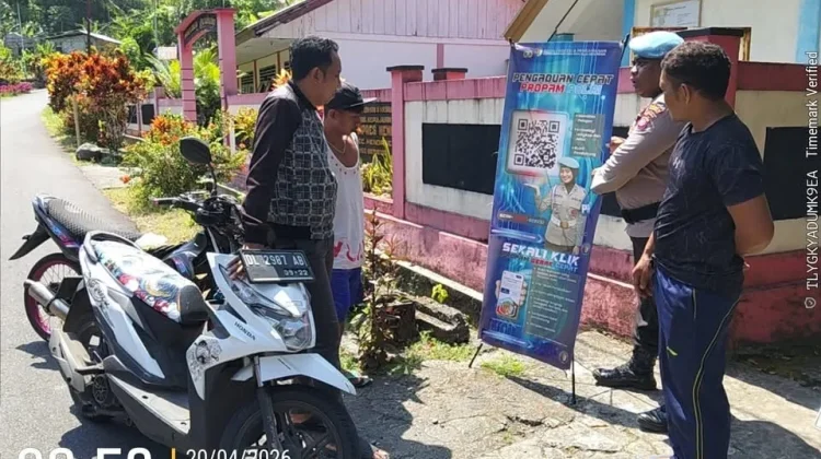 Propam Polsek Kendahe Sosialisasikan Layanan DUMAS ke Masyarakat