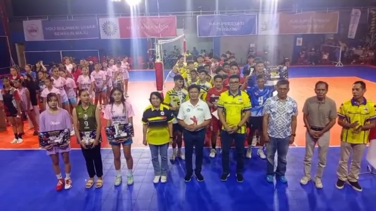 Penutupan Meriah Kejurprov Voli U18 Sulawesi Utara