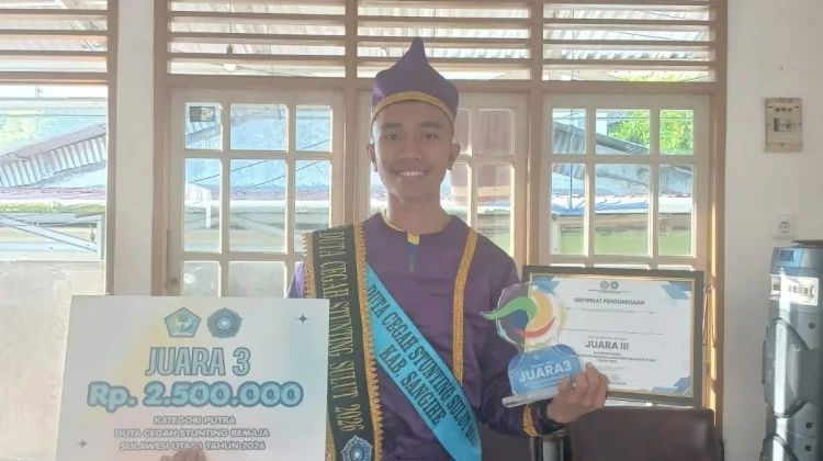 Duta Stunting Sangihe 2026 Raih Juara 3 Provinsi
