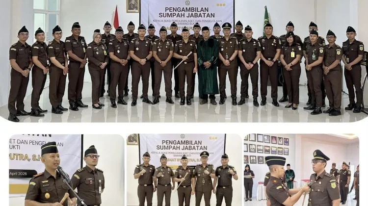 Kajari Sangihe Lantik Kasi PAPBB, Tekankan Integritas dan Profesionalisme