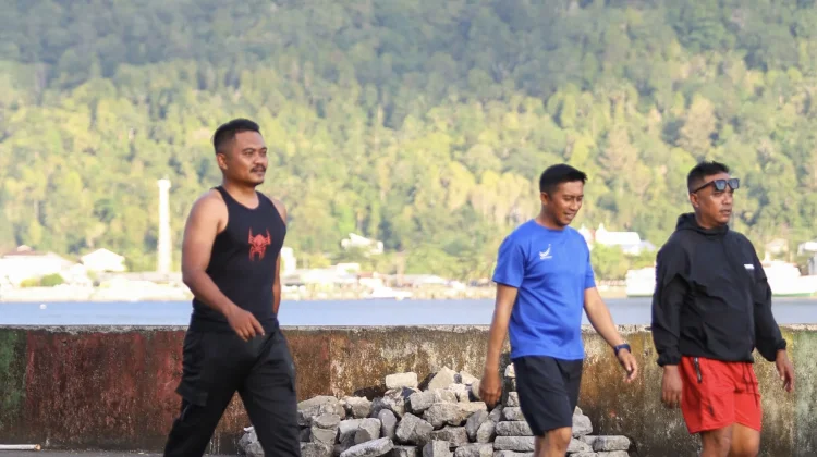 Jogging Jadi Tren Sehat Warga Tahuna  Mulai Dari Anak hingga Dewasa