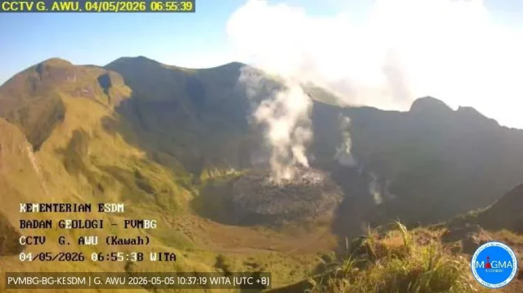 Aktivitas Gempa Gunung Awu Meningkat, Masyarakat Sangihe  Waspada