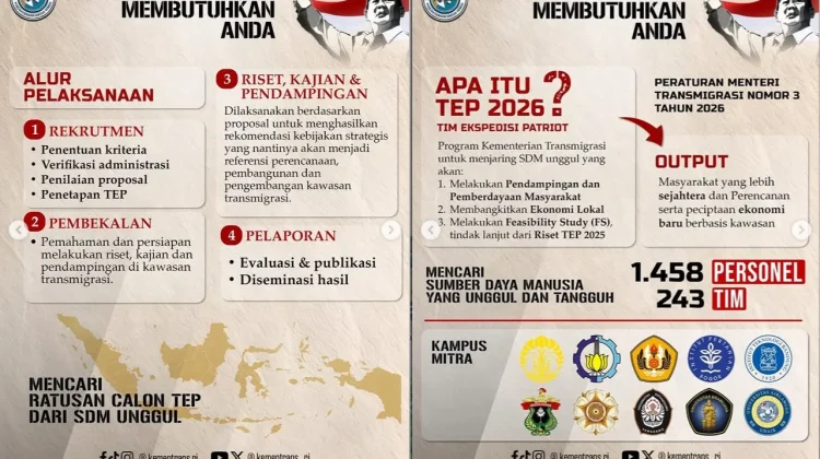 Kementrans: TEP 2026 Fokus pada Aksi Nyata untuk Masyarakat Wilayah Transmigrasi