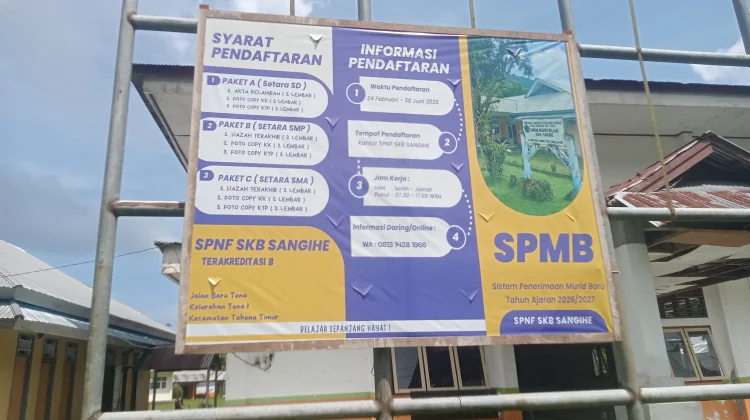 SKB Tahuna Buka Penerimaan Peserta Pendidikan Non-Formal Paket A,B dan C