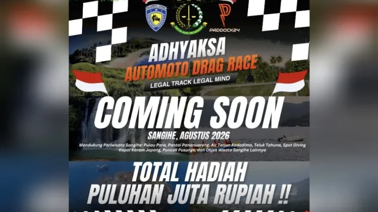 Kejari Sangihe Gelar Adhyaksa Automoto Drag Race 2026,  “Legal Track, Legal Mind"