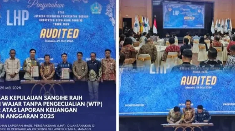 12 Kali Pemkab Sangihe Dapat WTP BPK RI