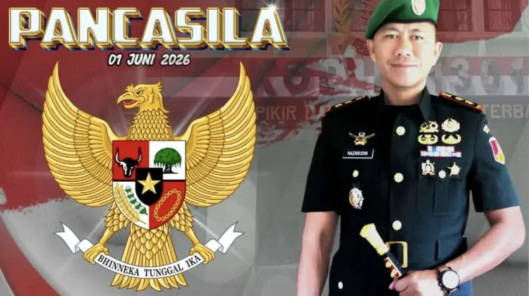 Dandim Hadiri Upacara Hari Lahir Pancasila Sitaro