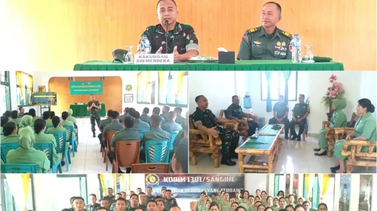 Tingkatkan Pemahaman Hukum, Kodim 1301/Sangihe Terima Kunjungan Kakumdam