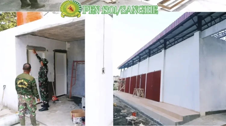 Dandim Sangihe Tinjau Pembangunan Koperasi Merah Putih Sitaro