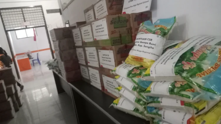 Pemda Sangihe Terima Bantuan Pusat dan Propinsi dalam Penanganan Bencana Gempa