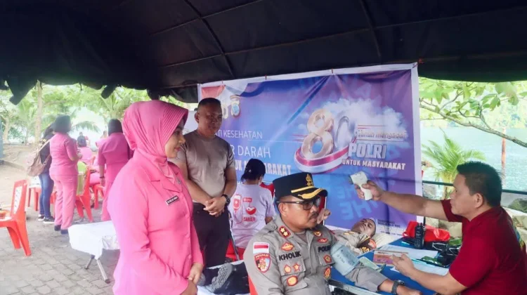 Bakti Kesehatan Polres Sangihe Bentuk Pengabdian Nyata di HUT Bhayangkara ke-80
