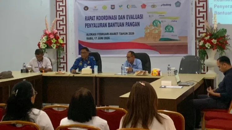 Penyaluran Bantuan Pangan di Sangihe Februari Maret 100 Persen