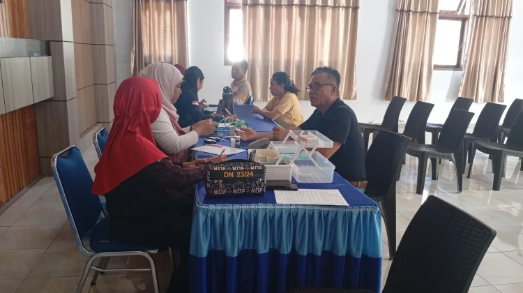 Keluarga Besar LPP RRI Tahuna Cek Kesehatan Gratis