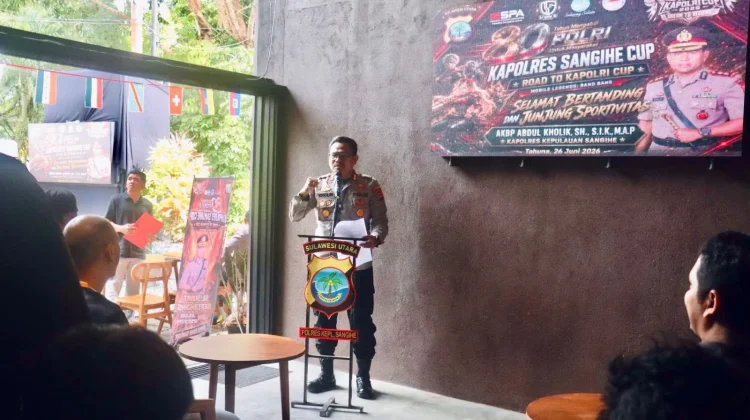 Kapolres Sangihe Resmi Buka Turnamen E-Sport Kapolres Cup 2026