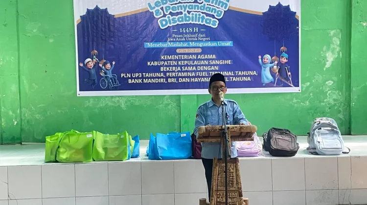 Berikan Motivasi pada Kegiatan Lebaran Anak Yatim dan Disabilitas