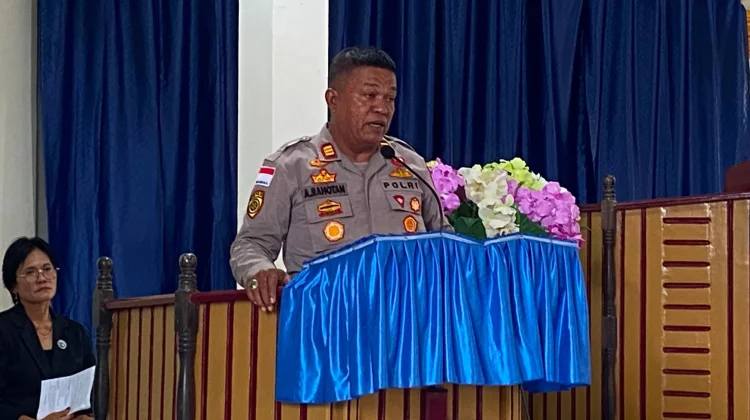 Polres Sangihe Ajak Jemaat GMIST Lohonggigile Perkuat Kamtibmas