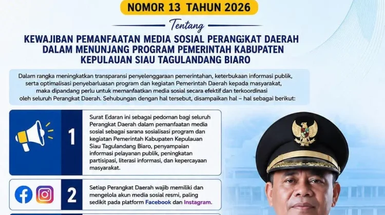 Perkuat Keterbukaan Informasi, Pemkab Sitaro Dorong OPD Optimalkan Media Sosial