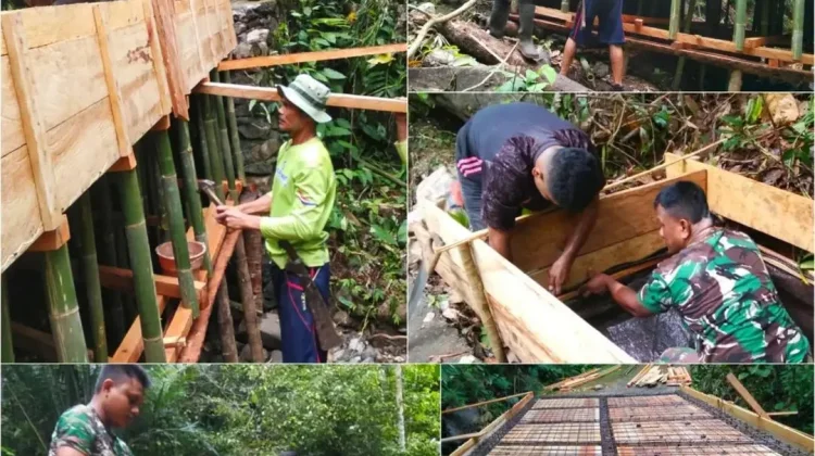 Kodim 1301/Sangihe  Bangun Infrastruktur untuk kesejahteraan Masyarakat